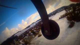 preview picture of video 'Acromaster + Go pro  28.01.2014 Flug über Breitbrunn an Ammersee'