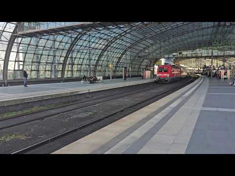 DB Class 182 - 182025 departing Berlin Hauptbahnhof Station on 12/09/25