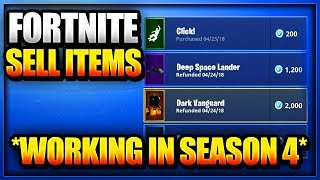 NEW How To Fix "REFUND SKINS" and Sell Your Items in Fortnite Battle Royale PS4 Xbox = Free V bucks