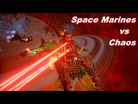 Space Marines vs Chaos! Rank 166, Heroic Difficulty, 1500 Points - Battlefleet Gothic Armada
