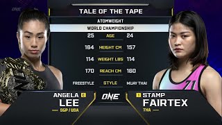 Angela Lee vs Stamp Fairtex  ONE Championship Full