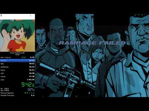 Grand Theft Auto III Any% Speedrun in 1:02:23