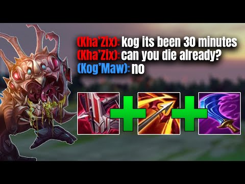 THE UNKILLABLE KOG'MAW HYPERCARRY BUILD - Kog'Maw ADC Gameplay