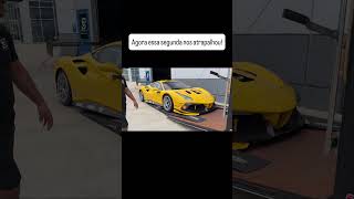 DEU RUIM NA SEGUNDA TENTATIVA DE COLOCAR A FERRARI NO TRAILER #cars #ferrari #automobile #podcast
