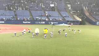 【横浜DeNAベイスターズ神宮初主催】豪雨の中のディアーナパフォーマンスと素早いスタッフシート掛けをリポート