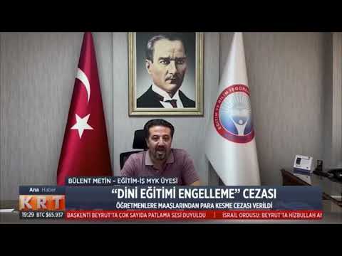 Genel Örgütlenme Sekreterimiz Bülent Metin`in açıklamaları KRT Tv`de haberleştirildi.27/09/2024 | EĞİTİM İŞ