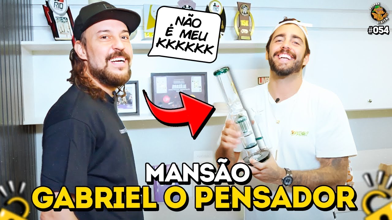 O QUE VOCÊ ENCONTRA NA MANSÃO DO GABRIEL O PENSADOR? 👀 - Podpah Visita #54