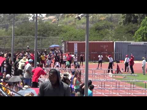 T Rios - VarB 110m H at CIF SS D1 Prelims 5-17-14