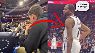 [其他] KI不滿76人球迷嘴西門&KD跟球迷垃圾話