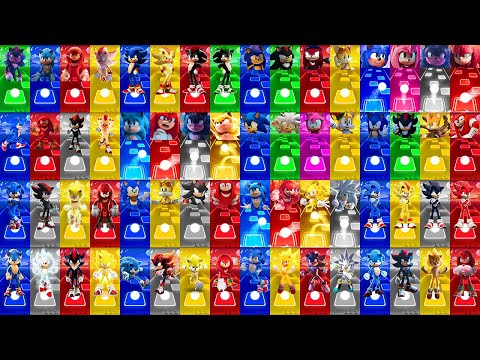 All Characters Super Mega-Mix : Shadow 🔴 Sonic The Hedgehog 🔴 Knuckles 🔴 Super Shadow 🔴 Sonic Prime