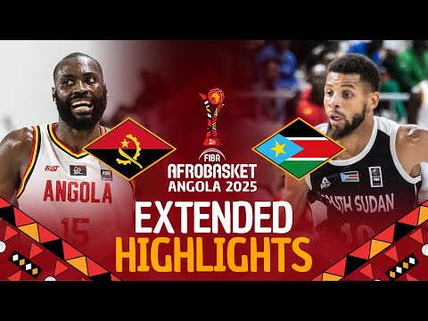 Angola 🇦🇴 vs South Sudan 🇸🇸 | Extended Highlights | #AfroBasket 2025