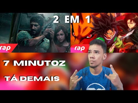 2 EM 1 REACT - Rap do Broly, Kyuubi e Levi / Rap do Joel e Ellie (The Last Of Us) | NERD HITS