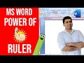 Lesson 4 MS WORD RULER SETTING FOR PAGE SETUP RULER TABS IN MS WORD Clbr