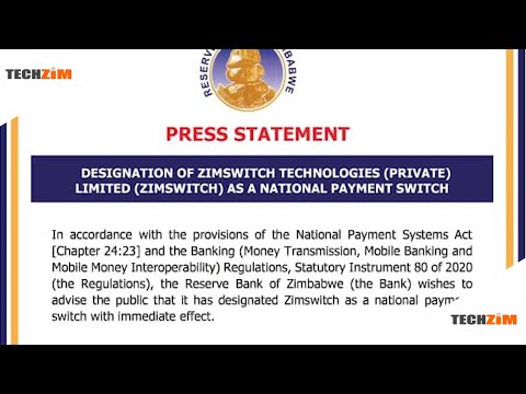 Image for YouTube video with title EcoCash to be intergrated to Zimswitch. What does it mean? viewable on the following URL https://youtu.be/2Gme6ZaCSP4