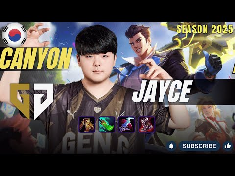 GEN Canyon JAYCE vs AATROX Jungle - Patch 25.24 KR Ranked | lolrec