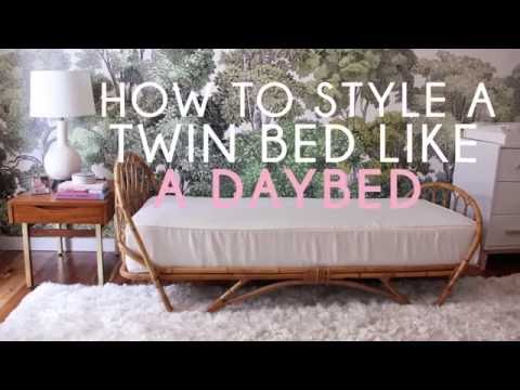How To Style a Twin Bed Like a Sofa