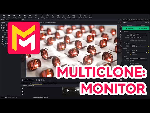 Maverick Render Product Viz Multi-Clone Monitor
