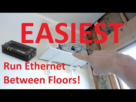 EASIEST Most RELIABLE Way to Get Ethernet From Basement to Upstairs, & Anywhere!