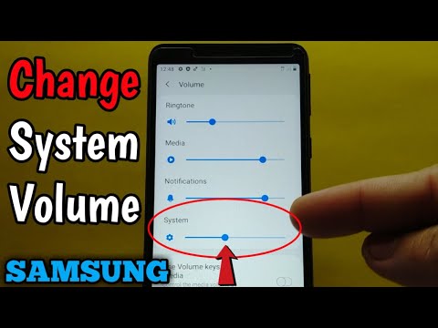 How to change system volume on Samsung Galaxy A01 Core