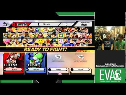 Smash 4 @ EVAC: Uforia (Ness, Lucina) vs Nikes (Yoshi)