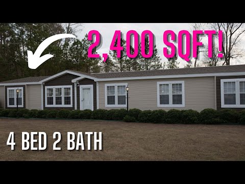 BIGGEST Double Wide I’ve Seen Yet! 4 Bed 2 Bath Sunshine Mobile Home Tour