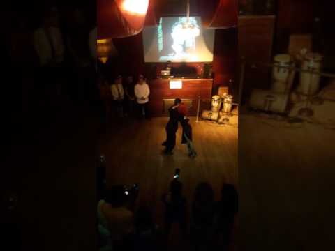 Andrés uran y Estefanía Arango bailando en new york recuerdo  3 puesto mundial 2016