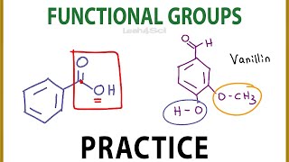 Functional Groups Practice for Organic Chemistry