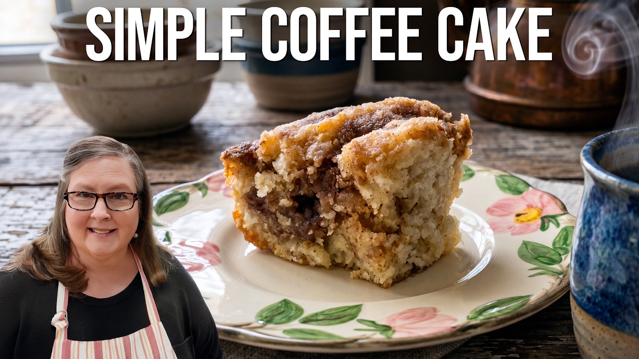Coffee Cake with No Eggs? Trust Me - It Works (And It's SO Moist)