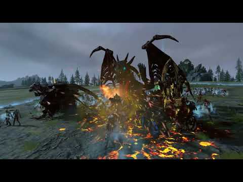 Thorgrim , Karl Franz, Teclis and King Louen VS Von Carnstein , Malekith and Everwatcher -  TW: WH2
