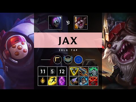 Jax Top vs Kled: Pentakill, Godlike - EUW Challenger Patch 14.23