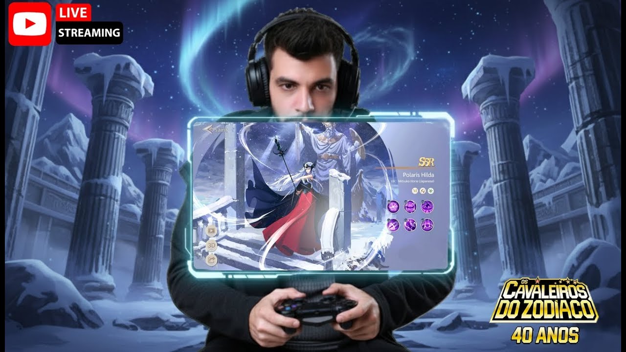 🤩 CELEBRAÇÃO ÉPICA Jogando o NOVO Saint Seiya EX AO VIVO! 40 ANOS de Saint Seiya com Banner novo