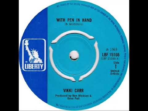 UK New Entry 1969 (49) Vikki Carr - With Pen In Hand