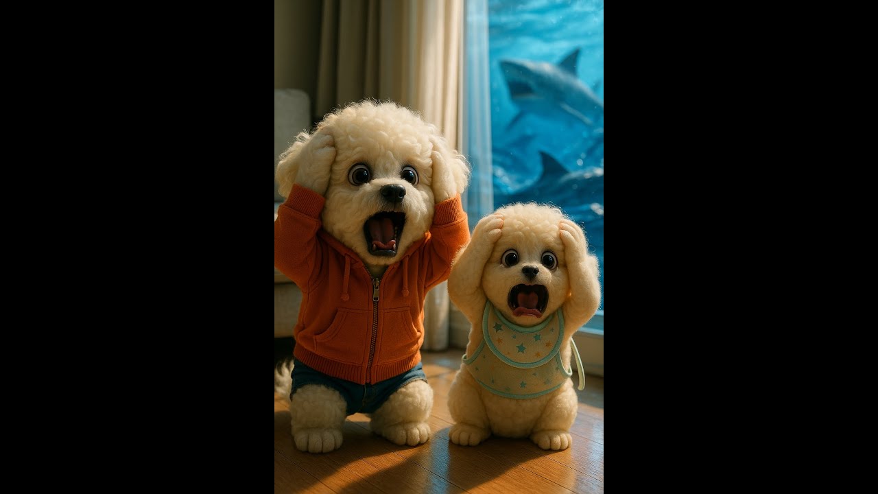 😭Poor Puppies Are Trapped on Shark Island 💔🐶