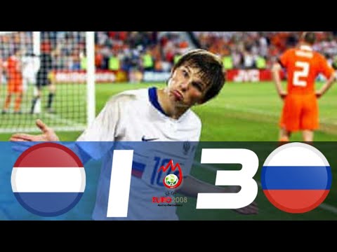 Netherlands vs Russian  federation (1-3) Euro 2008 highlights