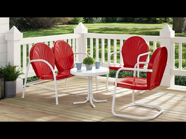 crosley griffith metal rocking chair