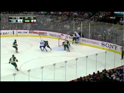 Jared Spurgeon hits Joey Crabb