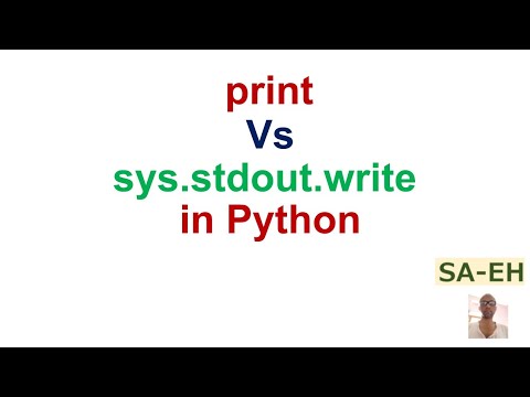 Print Vs Sys Stdout Write In Python Difference Between Print And Sys Stdout Writepython Tutorials