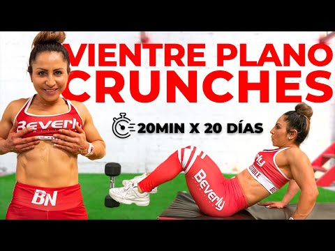 (#3) CRUNCHS para ABDOMEN PLANO y REDUCIR CINTURA ⚠️ Abdominales en 20 minutos
