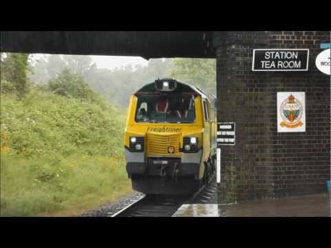 Wow! CLASS 70 70001 POWERHAUL AT THE GREAT CENTRAL RAILWAY! 04/07/2012!