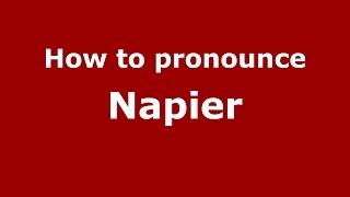 How to pronounce Napier