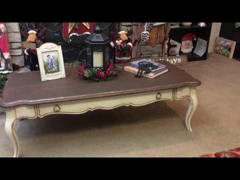 Vintage Distressed French Country Coffee Table
