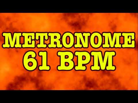 61 BPM Metronome - 10 Minute Metronome - 61BPM Click Track - 10 Minute Timer - Metrónomo 61