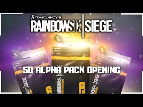 50 ALPHA PACK OPENING ON RAINBOW SIX SIEGE
