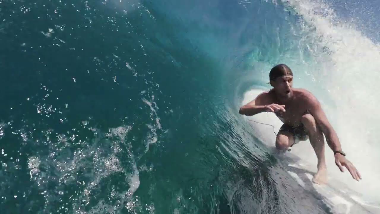 Surfing Cloud 9, Siargao before the International Surfing Cup