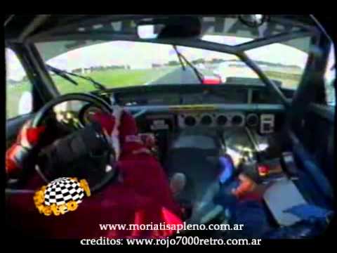 Lalo Ramos ON-Board - Bs As 95 - Toque con urreta, lalo pelea el forcito con la rueda pinchada