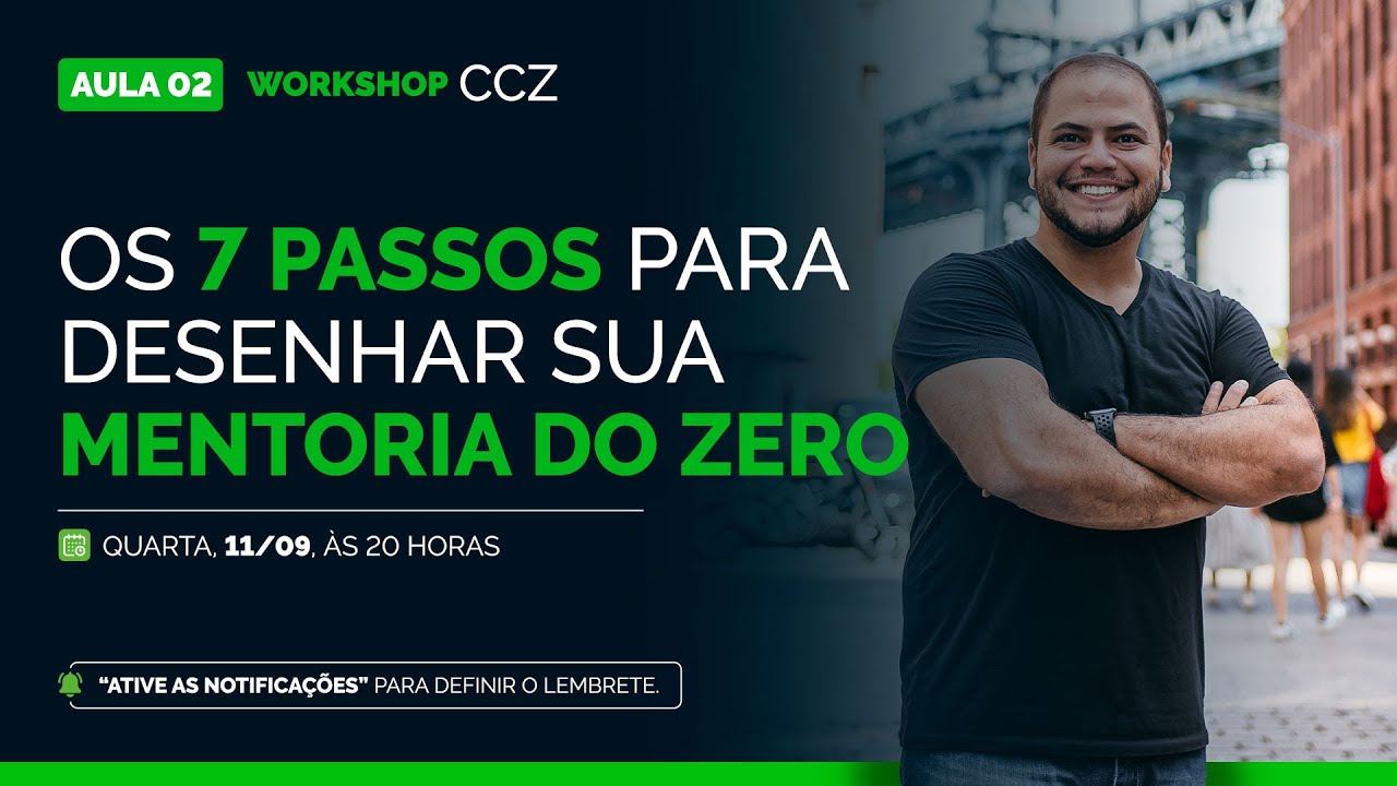 Os 7 Passos para Desenhar sua Mentoria do Zero - Aula 2 - Workshop CCZ