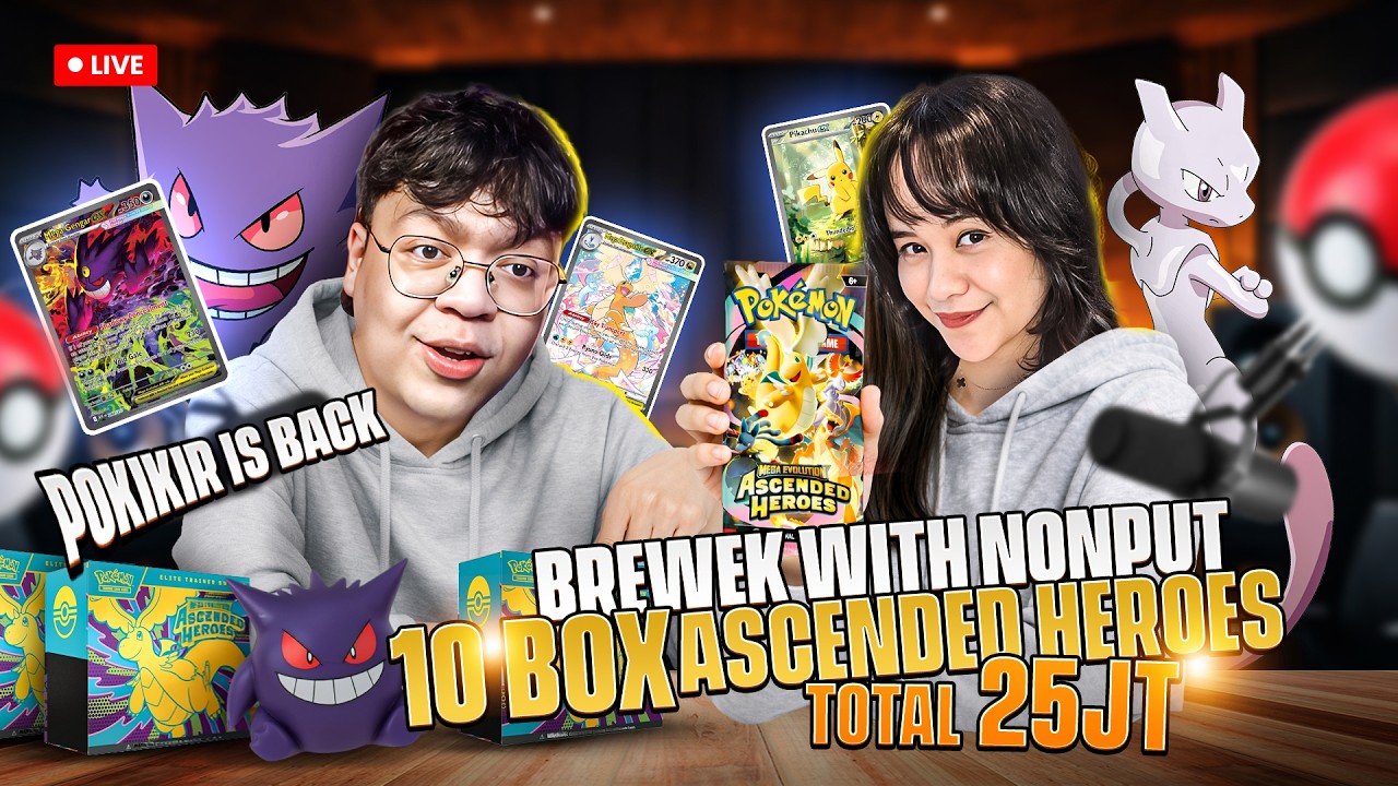 BREWEK WITH NONPUT TOTAL 25JT ASCENDED HEROES APAKAH GENGAR KELUAR MALAM INI??? POKIKIR IS BACK