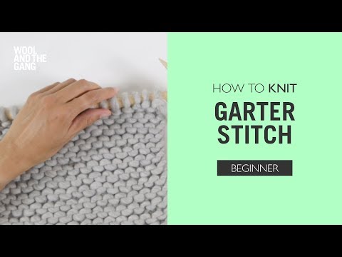 How to: Knit Garter Stitch poster