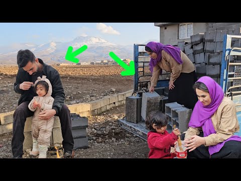 The real beginning of building a house amidst hardships: Parisa, Ali, and Parastu facing a hard life