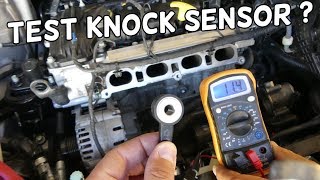 HOW TO TEST KNOCK SENSOR HYUNDAI KIA